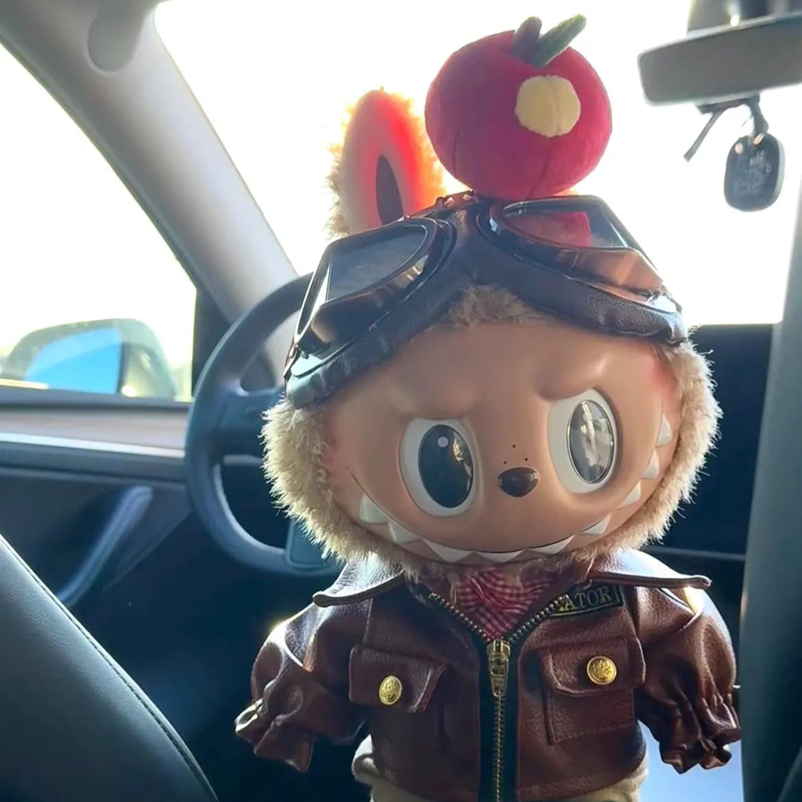 Labubu Cute Apple Headpiece For 38 cm Doll