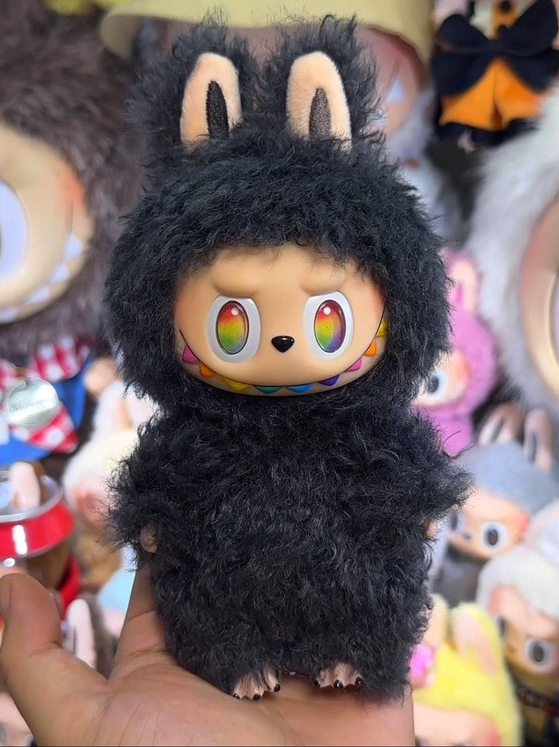 Custom Labubu Big into Energy Secret Black Version
