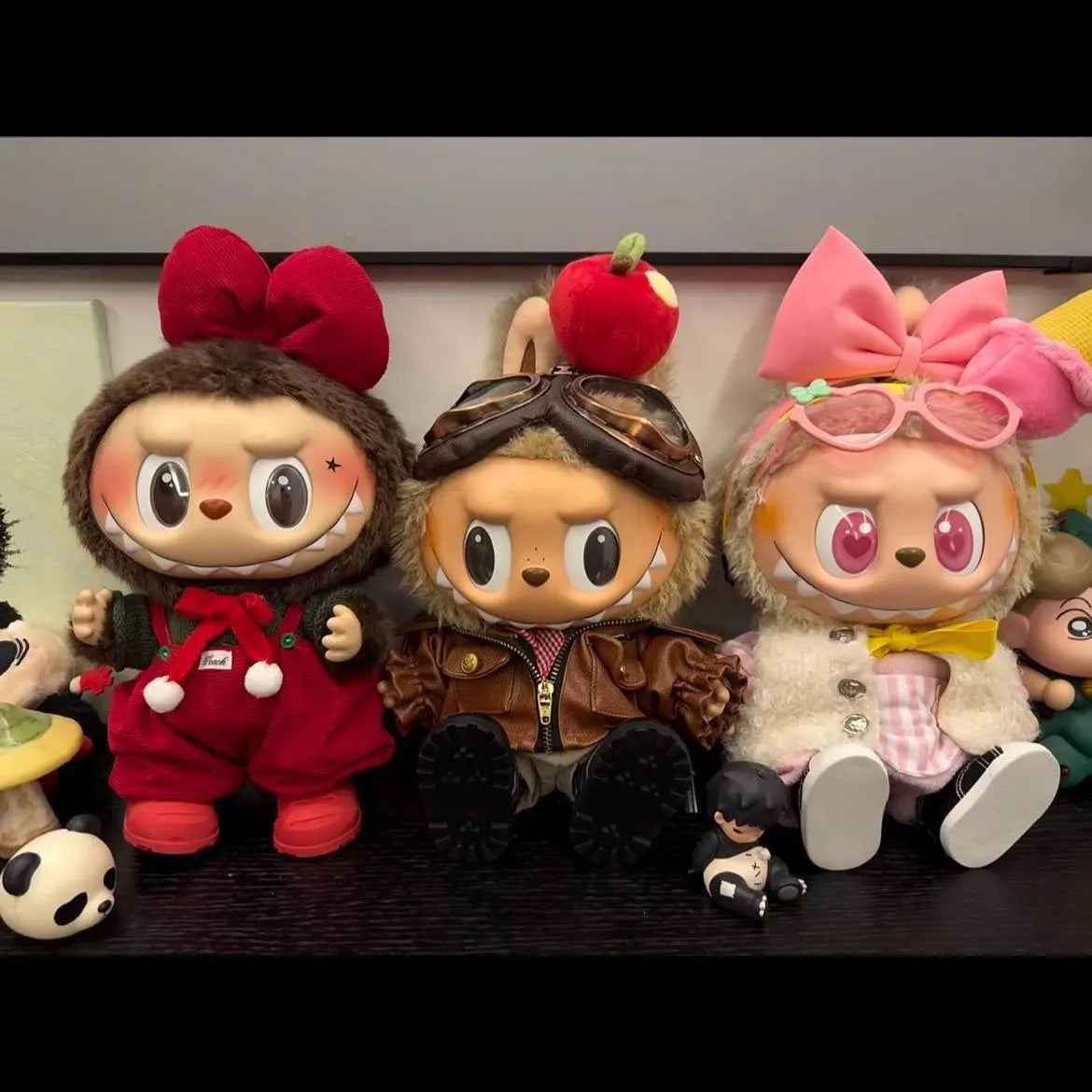 Labubu Cute Apple Headpiece For 38 cm Doll