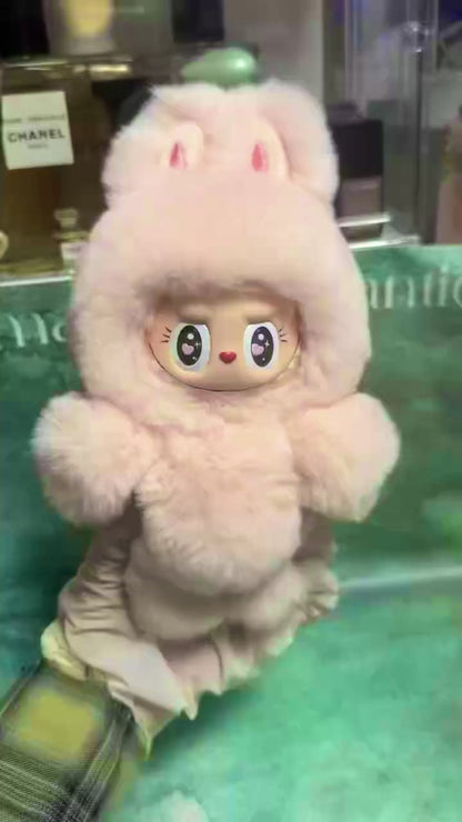 Custom Labubu Fluffy Pink-April