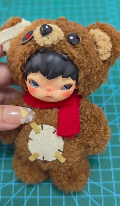 Custom Hirono Secret Fluffy Bear Figure-Emo