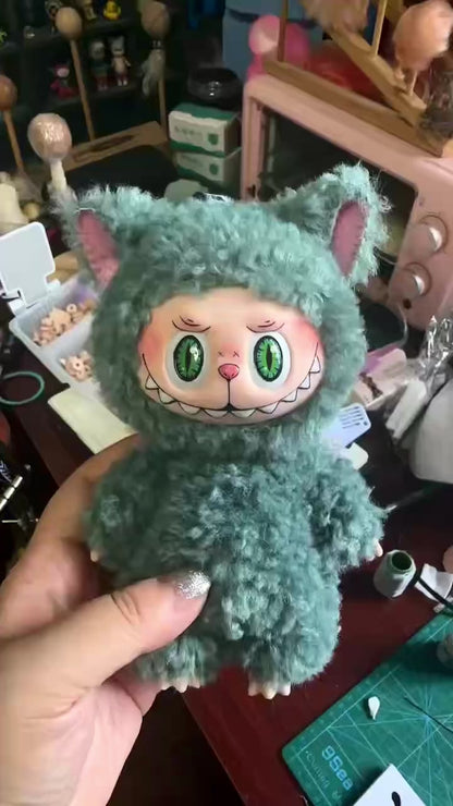 Custom Labubu Naughty Little Curly-haired Kitten - Cihuaer