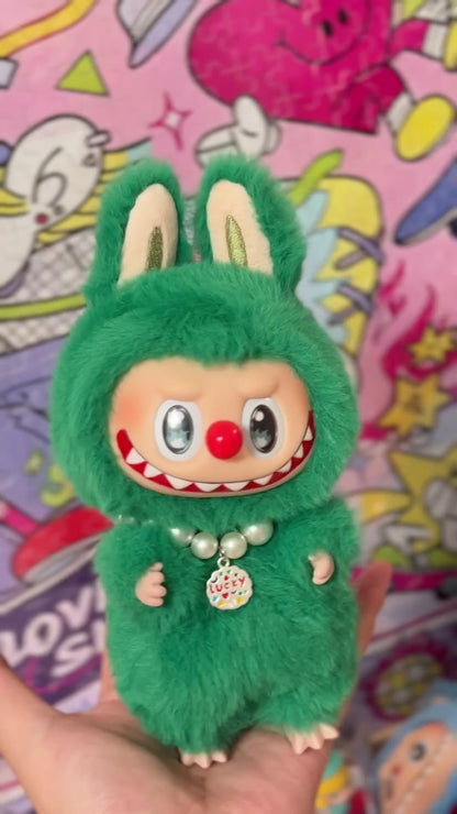 Custom Labubu Green Ganster Clown Version-Yaoyao