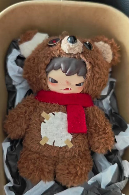 Custom Hirono Secret Fluffy Bear Figure-Emo