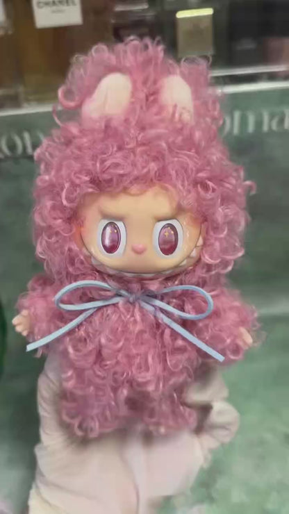 Custom Labubu Pink Persian Cat-April